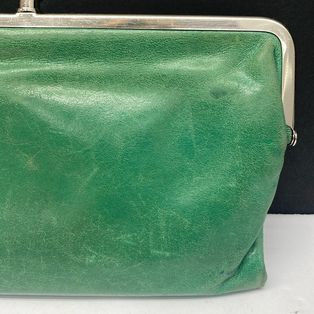 HOBO Lauren Green Bifold Leather Wallet - Picture 8 of 17